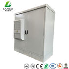 Two Compartments Outdoor Battery Cabinets , External Telecoms Cabinet
